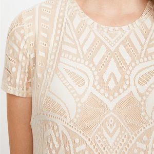 BCBG lace maternity dress